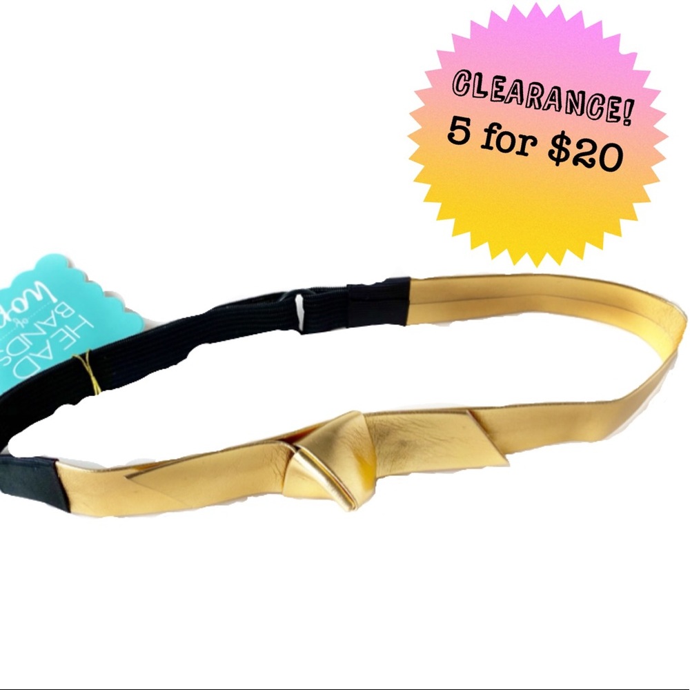 💝 Headbands for Hope Adjustable Gold Headband